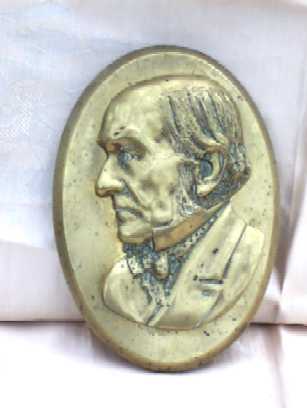 GLADSTONE BRASS PLAQUE